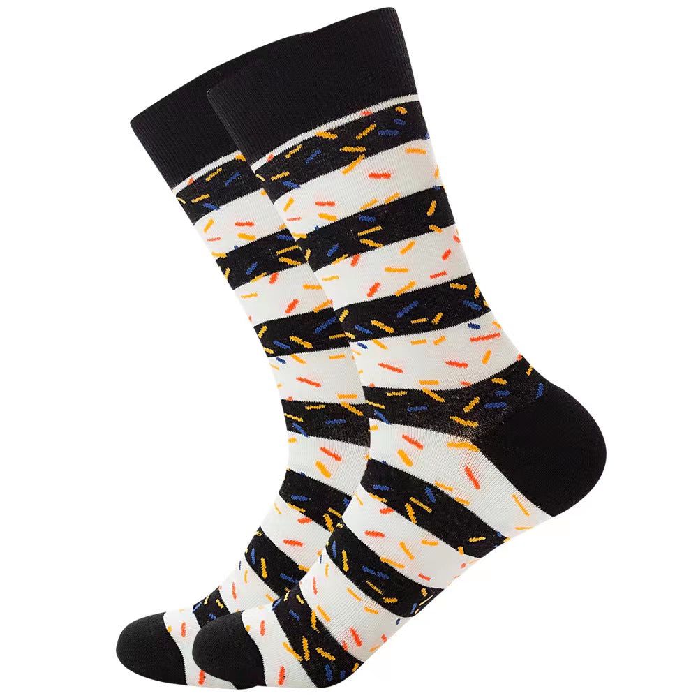 Colorful Dress Socks Fun Funny Patterned Sock Funky Fancy Cute Happy Graphic Crew Sock