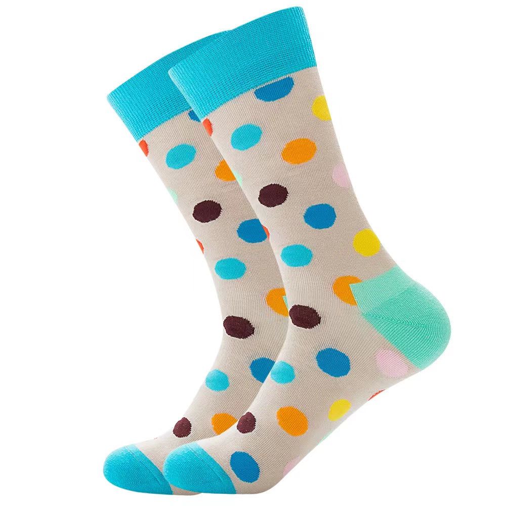 Colorful Dress Socks Fun Funny Patterned Sock Funky Fancy Cute Happy Graphic Crew Sock