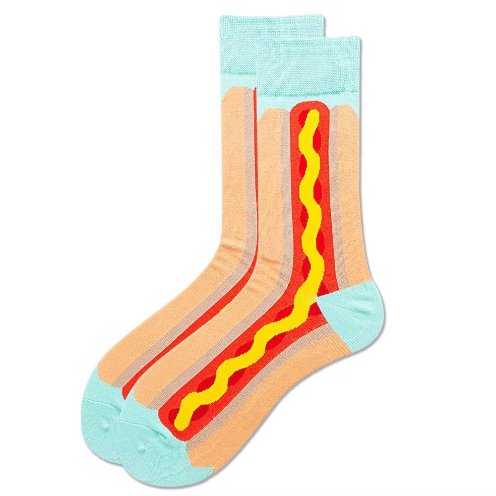 Colorful Dress Socks Fun Funny Patterned Sock Funky Fancy Cute Happy Graphic Crew Sock