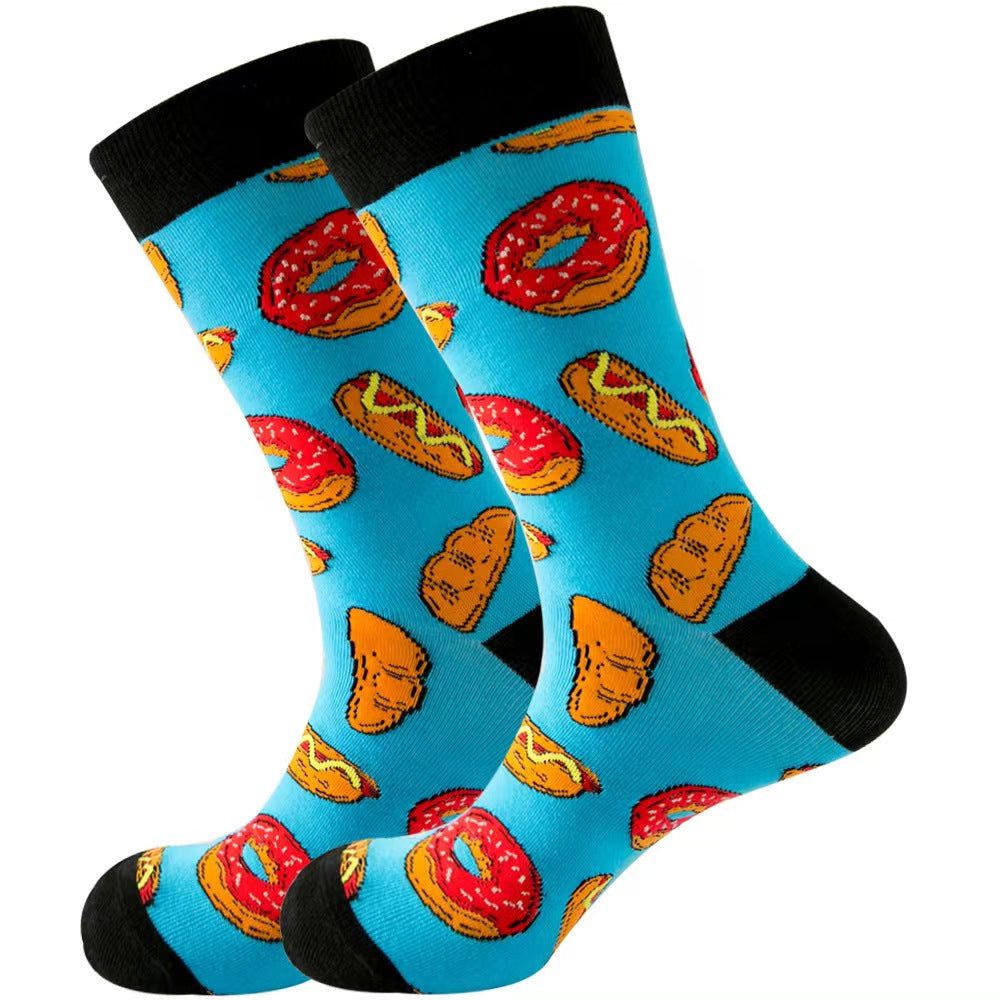 Colorful Dress Socks Fun Funny Patterned Sock Funky Fancy Cute Happy Graphic Crew Sock