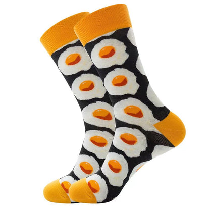 Colorful Dress Socks Fun Funny Patterned Sock Funky Fancy Cute Happy Graphic Crew Sock